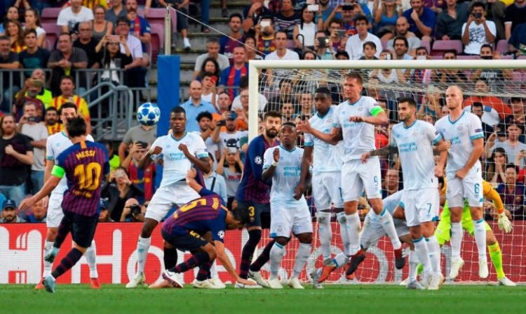 Messi shënon një supergol në Champions dhe arrin legjendën [VIDEO]