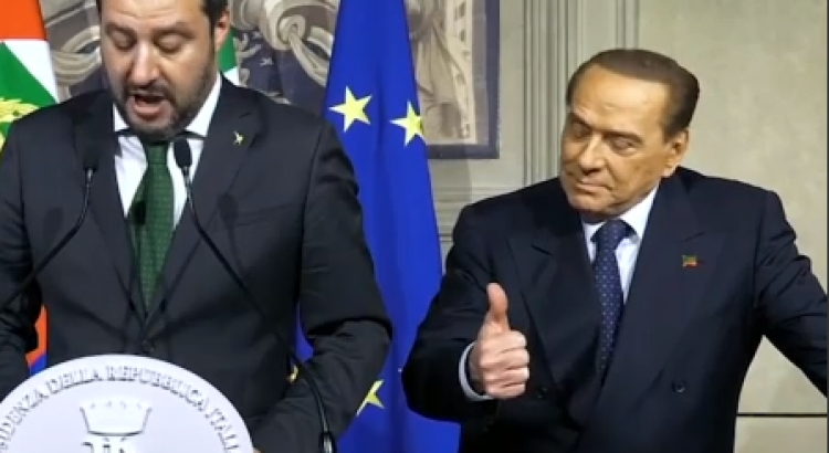 Salvini flet për programin politik, Berlusconi dhuron “show”