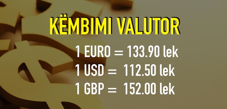 Këmbimi valutor për sot data 4 dhjetor 2017