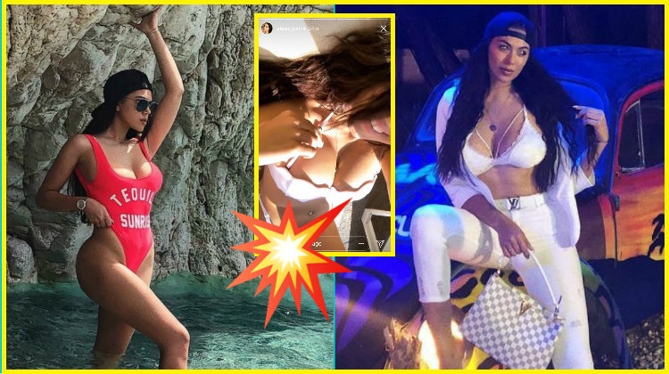 Alesia Bami i ‘vë flakën’ Instagram-it! Shfaqet me bikini braziliane dhe shihni personin që po kalon pushimet [FOTO]