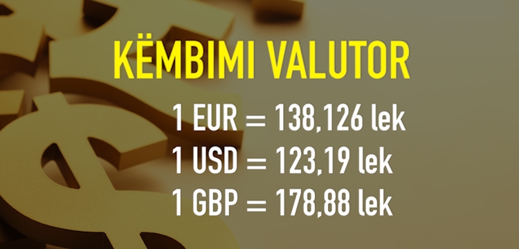 Këmbimi Valutor 24 Maj 2016