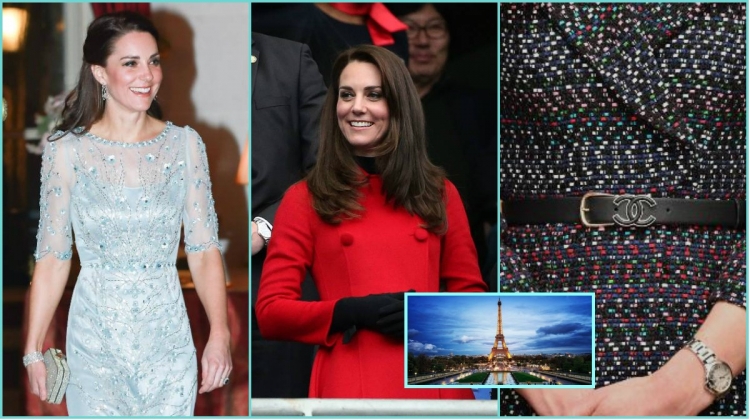 Disa leksione nga princesha! Ja AKSESORËT dhe RROBAT që vesh gjithmonë Kate Middleton në kryeqytetin e modës, Paris[FOTO]