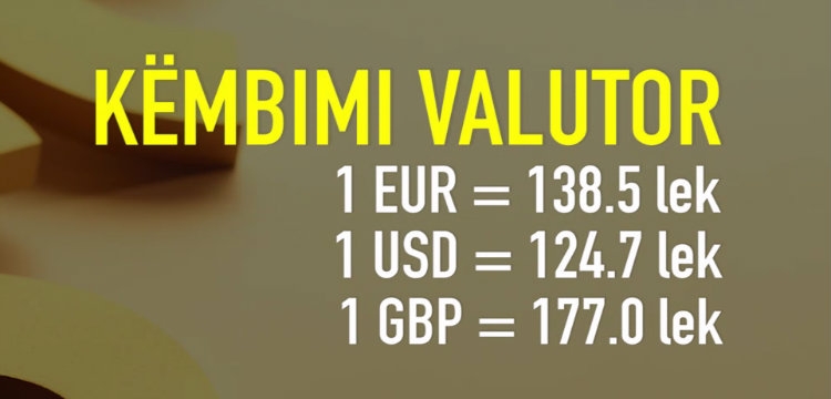 Këmbimi Valutor 22 Shkurt 2016