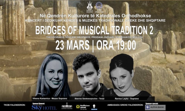 Teatri Kombëtar i Operas dhe Baletit dhe Ambasada Greke, sjellin në Tiranë koncertin me muzikën tradicionale të dy kombeve[VIDEO]