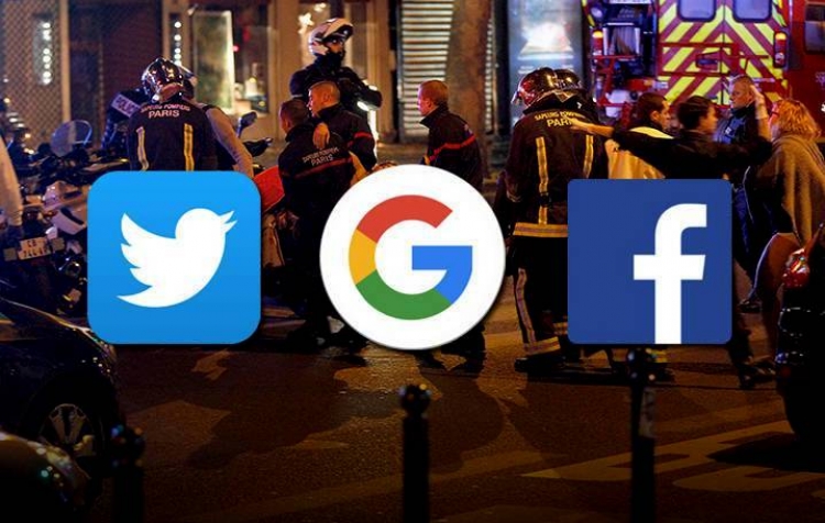 Në gjyq Google, Facebook dhe Twiiter: Fajtorë për sulmet në Paris