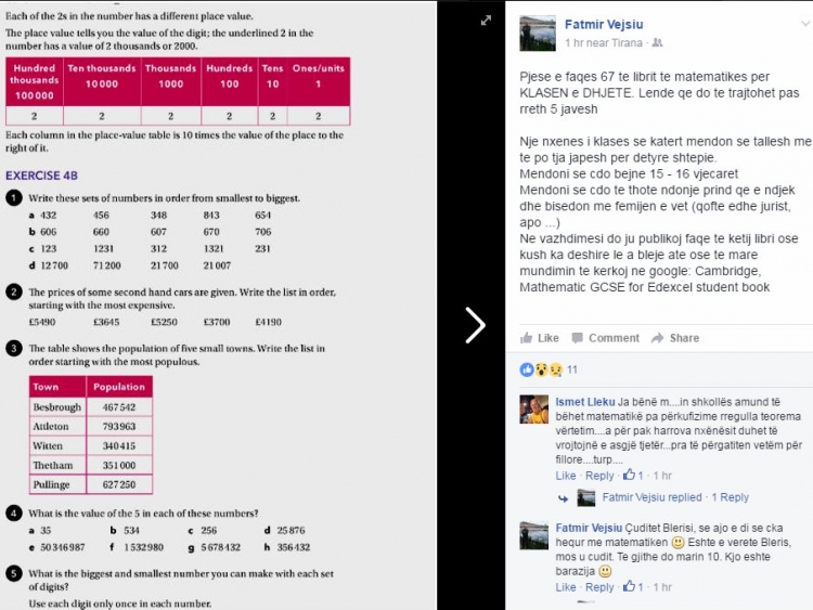 Sa më shumë rritesh aq më pak afrojnë shkollat! Ç’përmban matematika e klasën së 10 dhe gafa të tjera…[FOTO]