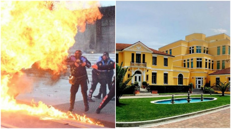 Bomba molotov e gaz lotsjellës, reagon ambasada e SHBA-ve: Dënojmë dhunën e pranishme në protestë [FOTO]
