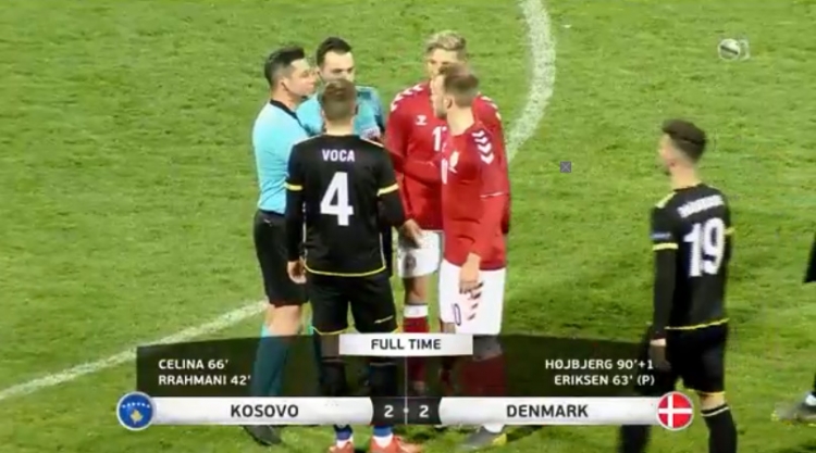 Kosova dhuron spektakël ndaj Danimarkës, goli ''fatal'' në minutën e 91-të i heq dardanëve shijen e fitores