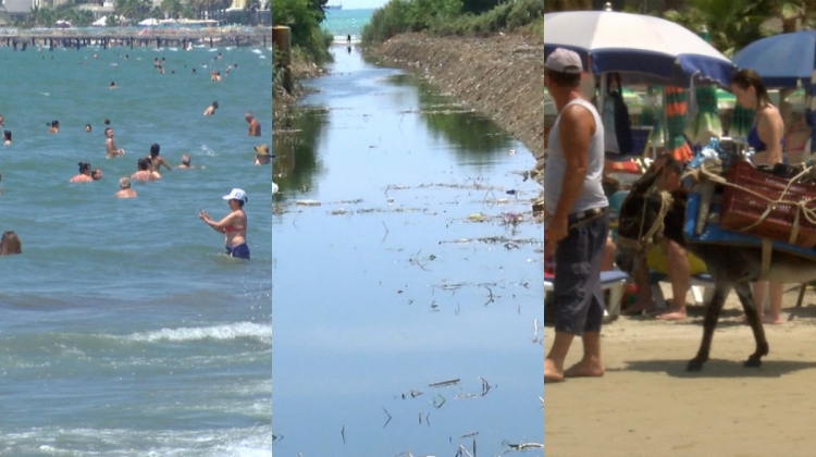 Vëzhgimi i In News. Ujëra të zeza në det, shitje ambulante dhe pamje komike në Durrës [VIDEO]