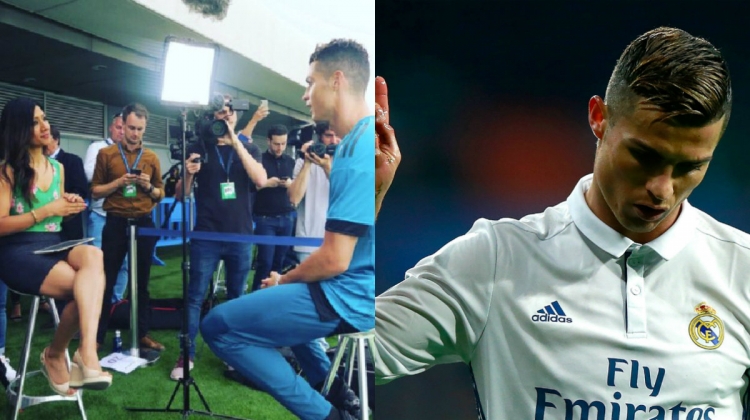 E krahasojnë me Salah, Cristiano Ronaldos i ''ikën zari''! Bën ''për një lek'' gazetaren?! [VIDEO]