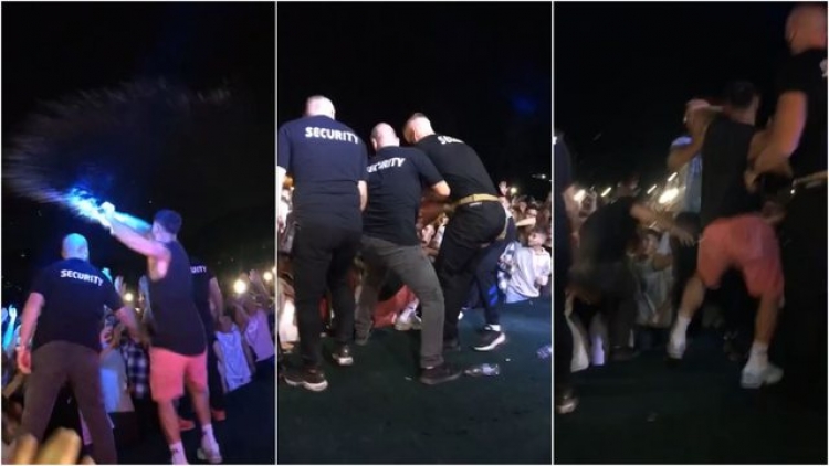 VIDEO po bën xhiron e rrjetit! Noizy rrëzohet në skenë, ja si e kaloi situatën e sikletshme!