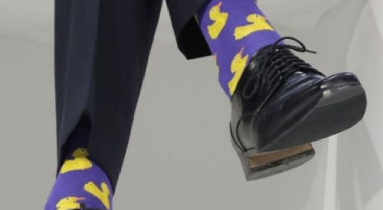 Kryeministri habit me çorapet e tij në samitin e Davos[FOTO]
