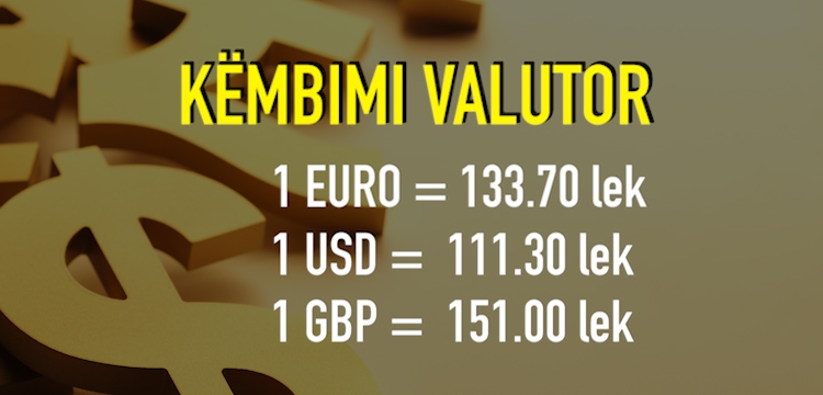 Këmbimi valutor për sot data 9 janar 2018