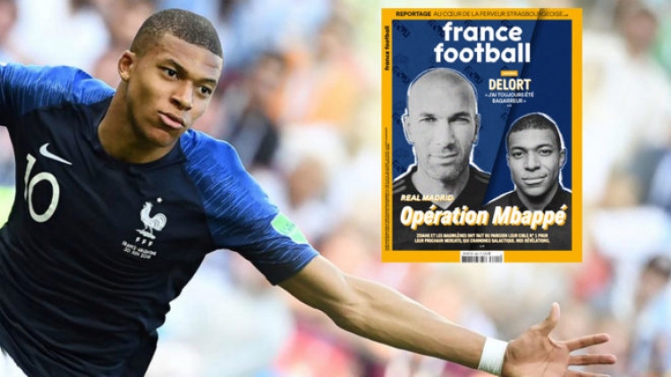 “France Football” shkruan për Mbappe:  ''Zidane e do me ngulm, në verë do të jetë i Real Madrid''