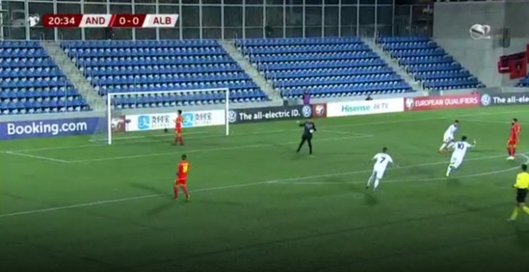 Mbyllet pjesa e parë e Andorrë – Shqipëri, kuq e zinjtë dhurojnë spektakël