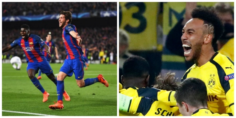 E pabesueshme por e vërtetë! Barcelona eleminon PSG-në, Dortmund mposht Benfica-n [VIDEO]