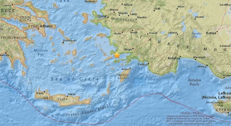 Tërmet i fuqishëm në Bodrum të Turqisë