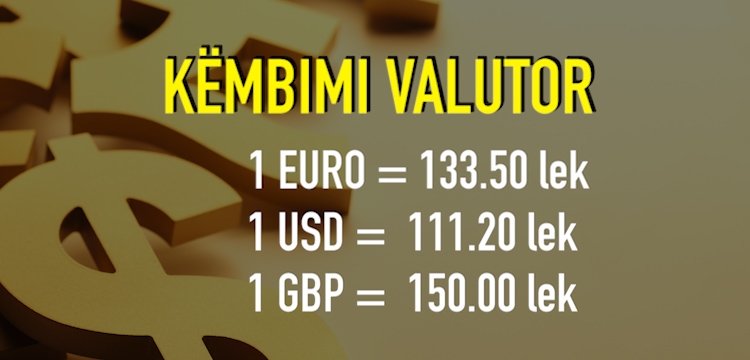 Këmbimi valutor për sot data 4 janar 2018