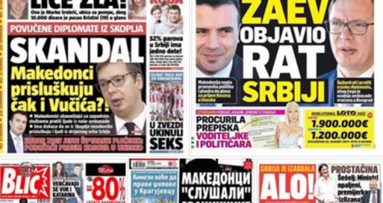 Shtypi serb reagon pas incidentit diplomatik: “Maqedonia ka përgjuar edhe Vuçiçin”