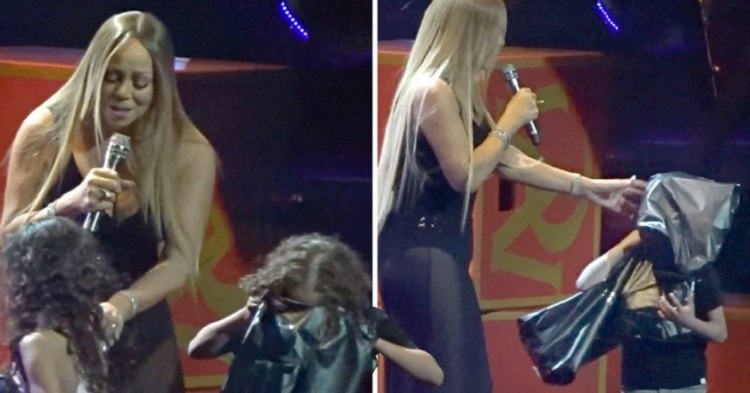 Momenti terrorizues i Mariah Carey në skenë