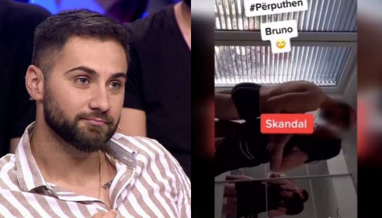 I dolen pamjet gjysmë i zhveshur duke u puthur me një vajzë, Bruno sqaron FOTON që po bën xhiron e rrjetit!