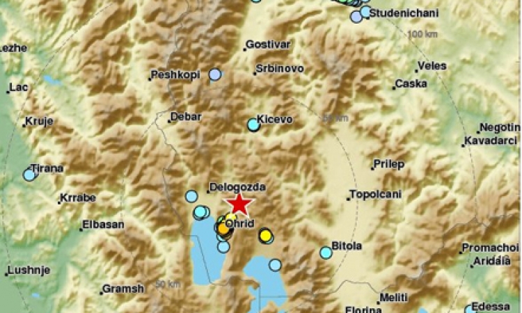 Tërmet i fortë në Maqedoni, lëkundjet ndjehen në Shqipëri