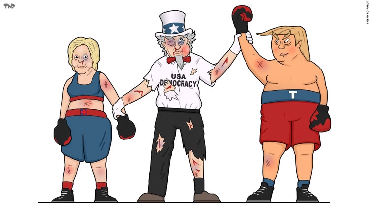 Si u prit zgjedhja e Donald Trump nën ironinë e karikaturave [FOTO]