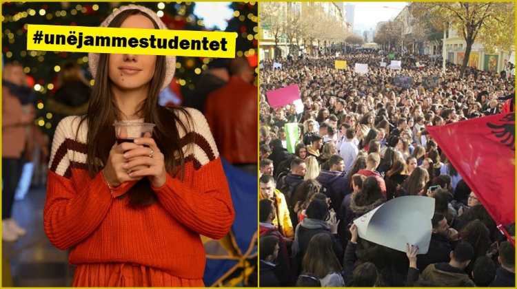 Një tjetër personazh publik i bashkohet protestës së studentëve [FOTO]