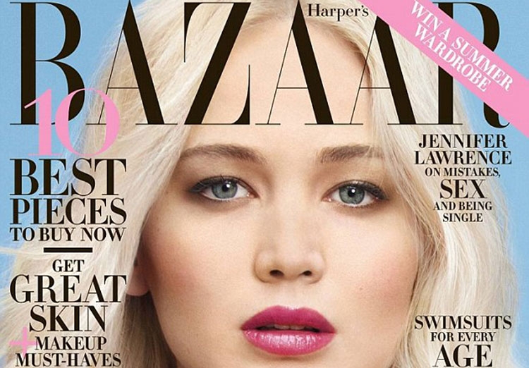 Jennifer Lawrence, topless për Harper's Bazaar