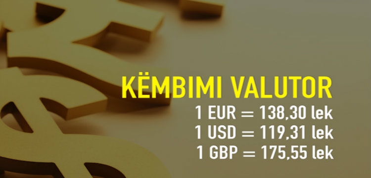 Këmbimi Valutor 4 Maj 2016