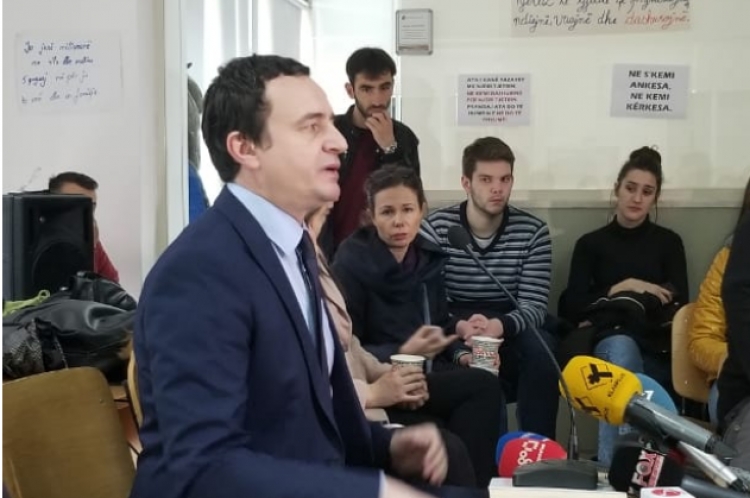 Albin Kurti takon studentët e Shkencave Sociale: Fitoret në histori në shoqëri vijnë nga qëndresa...