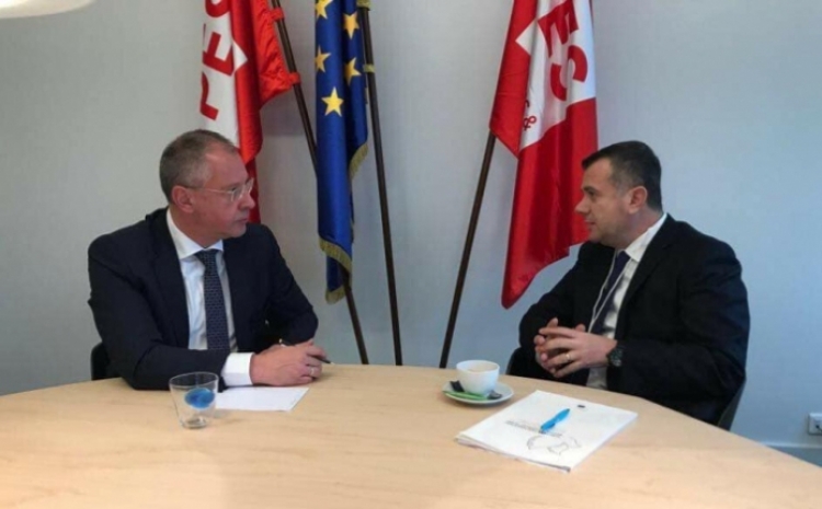 Bruksel, Deputeti i PS-së Taulant Balla takim me presidentin e Socialistevë Europianë Stanishev, në fokus integrimi i Shqipërisë në BE