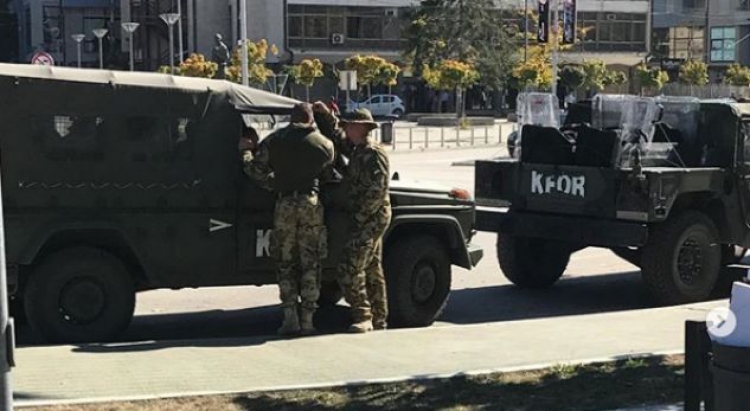 Protesta në veriun e Mitrovicës, forca të shumta të sigurisë në afërsi[FOTO]