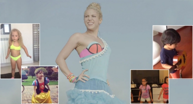 Shakira fiton zemrat e fëmijëve, shpërndan videot e tyre të mrekullueshme duke kërcyer “La Bicicleta” [VIDEO]