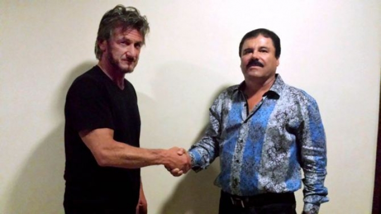 Sean Penn takon në fshehtësi mbretin e arratisur të drogës