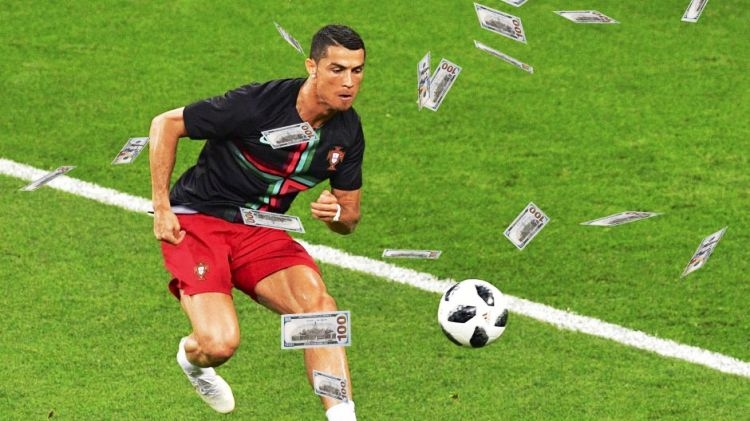 Karikatura e ditës është për CR7 si lojtari më i paguar (Foto)