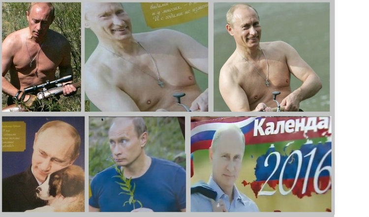 Kalendar 2016:Vladimir Putin sifdon modelet