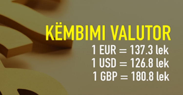 Këmbimi Valutor 26 Janar 2016