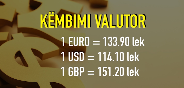 Këmbimi valutor për sot data 22 nëntor 2017