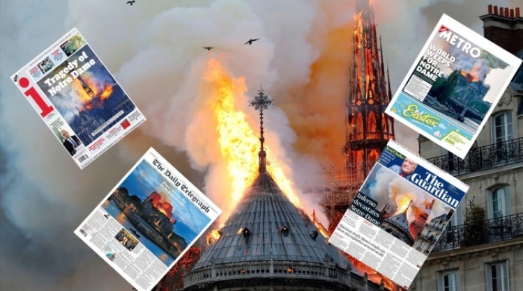 Zjarri në Notre-Dame de Paris trondit botën! Ja ç’shkruan shtypi botëror[FOTO]