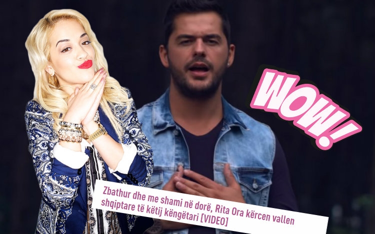 WOW! Rita Ora u pa teksa kërcente me këngën e Shpat Kasapit, por shihni çfarë i thotë tani këngëtari [FOTO]
