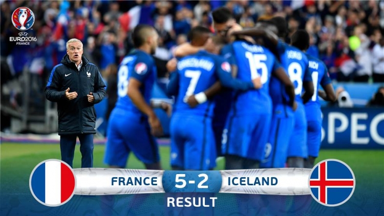 Franca i lëshon sinjale Gjermanisë, mposht 5-2 Islandën [VIDEO]
