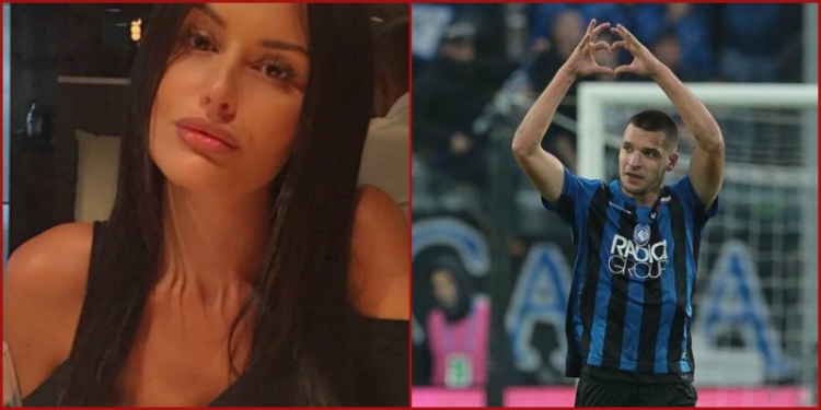 Shënon gol kundër Interi-t, Gjimshiti ja dedikon modeles serbe
