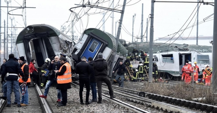 Aksident i rëndë hekurudhor në Milano, 2 të vdekur dhe disa të plagosur