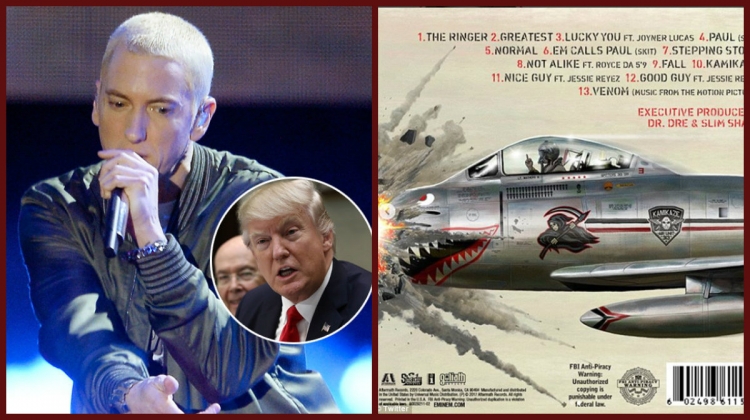 Surprizoi fansat me ''Kamikaze'', Eminem i hap luftë Trump-it me albumin e ri... Pse? Zbulojeni [FOTO]