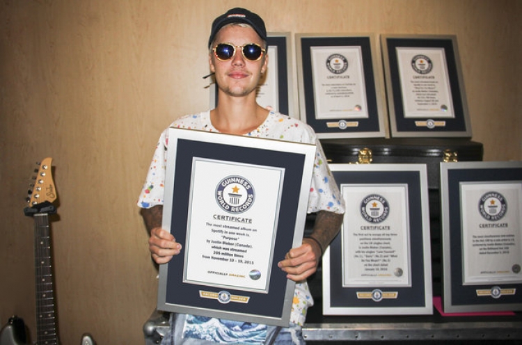 Justin Bieber njeriu i rekordeve, 8 të tilla në Librin e Rekordeve Guinnes [FOTO]