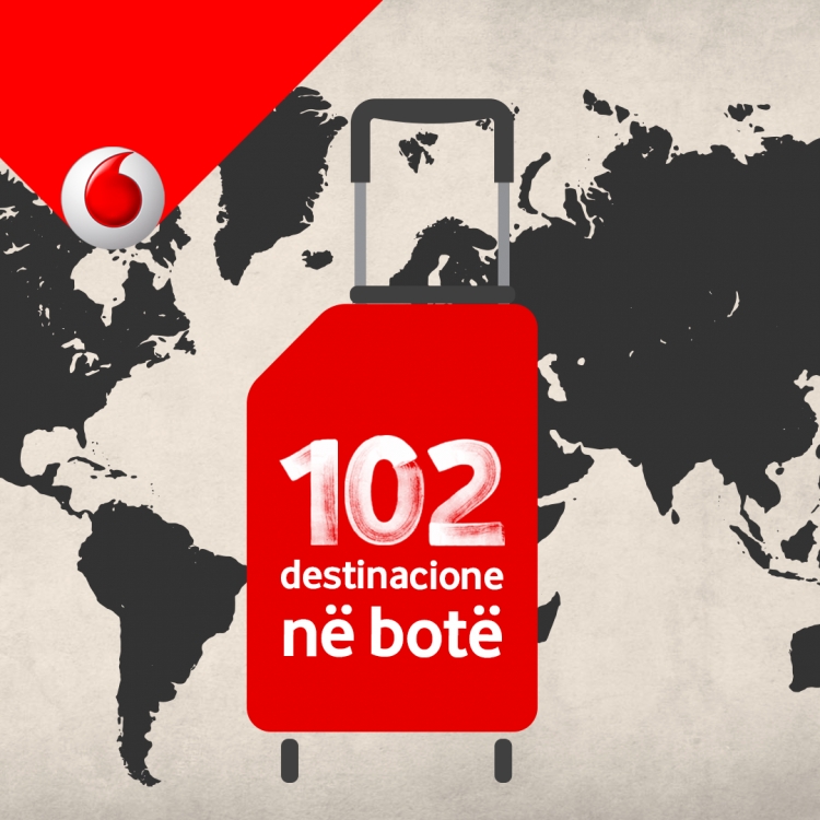 Vodafone Albania i vetmi operator që ofron eksperiencën 4g në 102 destinacione në botë