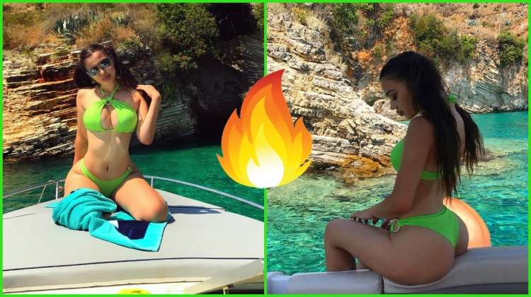 Fansi kapet pas këtij detaji në videon “HOT” të Rashelit me bikini, ja si e ironizon ajo [FOTO / VIDEO]
