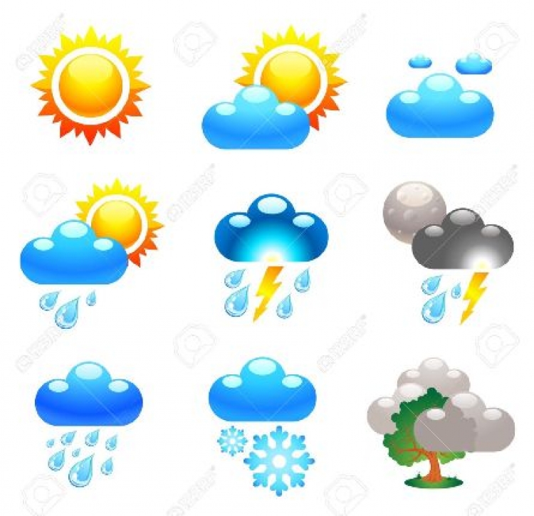 E enjte, mot me kthjellime dhe vranësira.