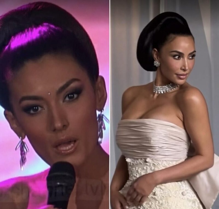 Nora Istrefi e realizoi 18 vite më parë, Kim Kardashian shfaqet sot me të njëjtin stil